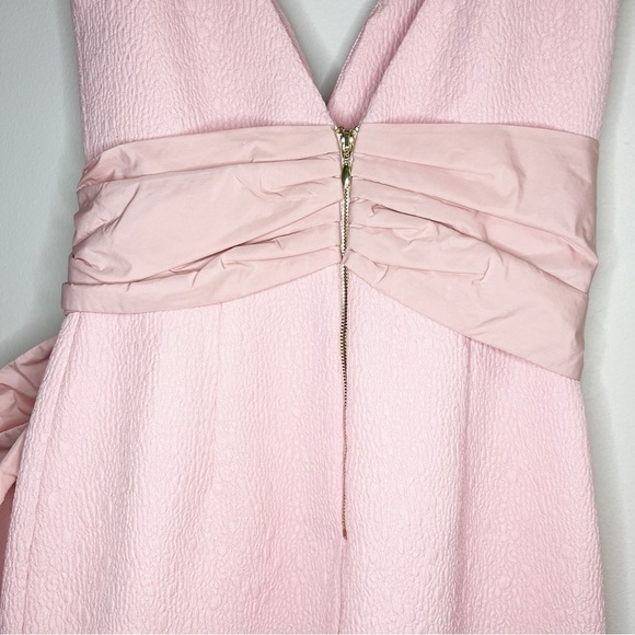 Rebecca Vallance Monique V-Wired Textured Bow Midi Dress NWT Size 4 US / 8 AUS - Picture 7 of 12